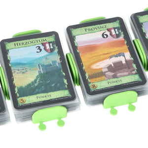 Paquete de valor de 4 piezas Soporte de mazo de cartas Feldherr para Dominion - cartas de Victoria básicas con fundas