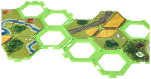 7 pcs. value set Feldherr Hex tile holders for Dorfromantik: The Board Game