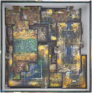 Foam tray set for Descent: Journeys in the Dark 2nd Edition - Mists of Bilehall board game box