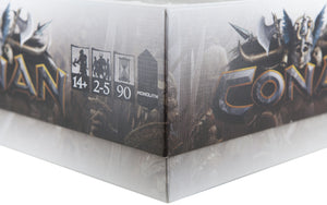 Valor de la bandeja de espuma establecido para Conan Kickstarter Barbarian y King Pledge y todas las metas de estiramiento