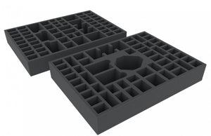 Valor de la bandeja de espuma establecido para Conan Kickstarter Barbarian y King Pledge y todas las metas de estiramiento