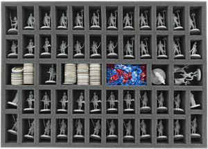 Valor de la bandeja de espuma establecido para Conan Kickstarter Barbarian y King Pledge y todas las metas de estiramiento