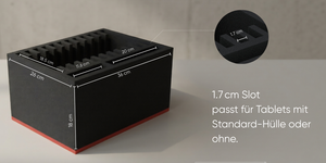 Box for 12+1 tablets - compatible with Apple iPad, Samsung and Microsoft Surface Go