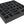 CNMEIA045BO 345 mm x 345 mm x 45 mm foam tray for board games - 35 compartments