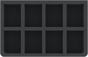 CQMEIE050BO Bandeja de espuma de 50 mm Feldherr GWA-Size con 8 compartimentos