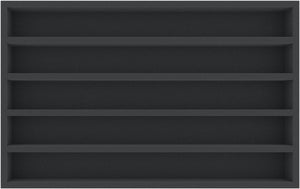 DS050A003 Incrustación de espuma Calibre 00 - horizontal - 5 ranuras para locomotoras, vagones y vehículos de modelismo ferroviario