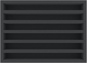 Feldherr Eurobox 40 x 30 cm Set for model railway - TT scale - 6 compartments - foam insert for upright storage