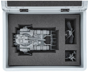 Feldherr Eurobox 40 x 30 cm Set for Tabletop Miniatures - 84 Compartments + Pick and Pluck Foam Insert