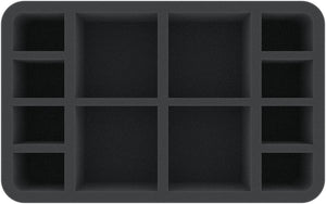 HSMFAA070BO 70 mm Half-Size Schaumstoffeinlage mit 12 Fächern