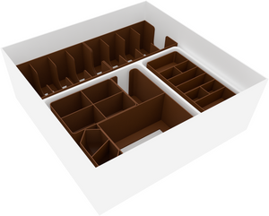 Feldherr Organizer Insert for Sleeping Gods: Kickstarter Version (sleeved) - core game box