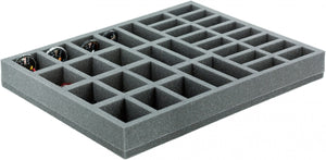 FSBR040BO 40 mm Full-Size foam tray with 34 compartments