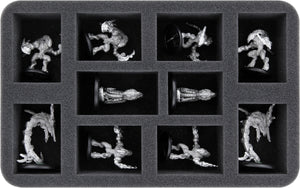 Feldherr Storage Box FSLB150 para Warcaster: Neo-Mechanika - 4 Warjacks + 36 miniaturas pequeñas / Medium Base