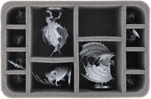 Feldherr Storage Box FSLB150 para Warhammer Quest: Ciudad Maldita - Némesis - expansión + 25 adicionales miniaturas