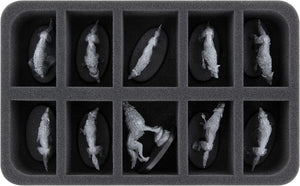 Feldherr Storage Box FSLB150 para Warhammer Quest: Ciudad Maldita - Némesis - expansión + 25 adicionales miniaturas