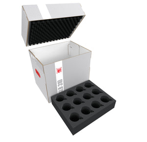 Feldherr Storage Box FSLB310 para 48 adornos navideños de 60 mm de diámetro
