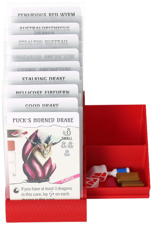 Feldherr tarjetero con compartimento para fichas para Wyrmspan - 9 cartas de dragón + material de juego