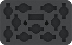 HS030DF03 Bandeja de espuma de 30 mm de tamaño medio para Dropfleet Commander - Fragatas UCM o compuertas Voidgates Shaltari + cápsula GRATUITA para clavijas