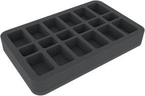 HS035BF01BO 35 mm Half-Size foam tray with 18 compartments