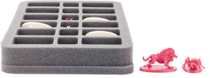 HS035DC02 foam tray for Descent: Journeys in the Dark 2nd Edition - 18 miniatures HS035DC02 35 mm Half-Size Foam Tray for 18 Descent figures