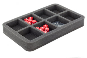 HS035ZC01 35 mm half-size Figure Foam Tray for Zombicide cards and token