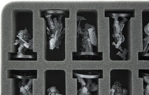 HS050WH04 foam tray for 12 GW Miniatures with 40 mm Base