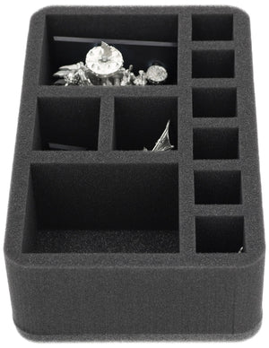 HS080A030 Bandeja de espuma Feldherr para Tribus de Orcos y Goblins - 10 compartimentos