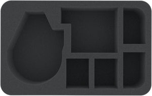 HSBH050BO Bandeja de espuma Half-Size de 50 mm con 6 compartimentos