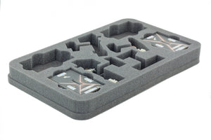 Bandeja de espuma HSBX030BO para Star Wars Armada CR90 Corvette y Fragata Nebulon-B