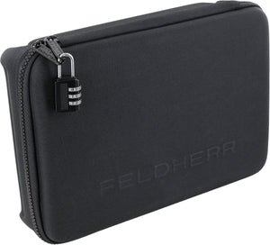 Feldherr Half-Size Estuche 50 + Organizer Insert Bandejas + Tablero para Marvel Champions: El Juego de Cartas - cartas + accesorios