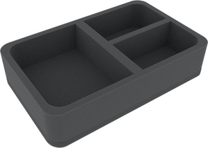 HSCR060BO Half-Size foam tray with 3 compartments