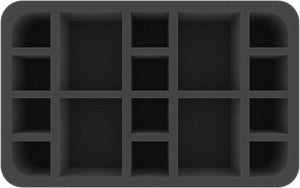 HSCU060BO Bandeja de espuma Half-Size de 60 mm con 16 compartimentos