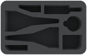 HS060DF08 Bandeja de espuma de 60 mm de tamaño medio para Dropfleet Commander - PHR Battleships and Cruiser