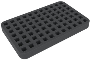 HSLN025BO 25 mm Half-Size foam tray with 77 compartments