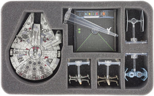 Feldherr Magnetic Box verde para Star Wars X-WING Millennium Falcon y 4 barcos