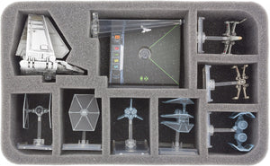 Feldherr Magnetic Box azul para Star Wars X-WING Lambda Shuttle y 7 barcos
