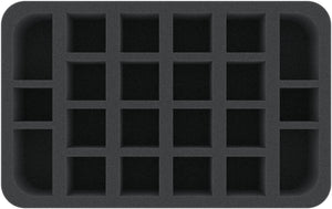 Bandeja de espuma HSMEDL055BO con 22 compartimentos