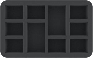 HSMEFF050BO Bandeja de espuma de 50 mm con 10 compartimentos