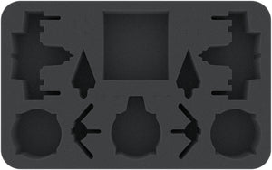 Bandeja de espuma HSMEMV040BO para Star Wars X-Wing: ARC-170 + Delta-7 Aethersprite + V-19 Torrent