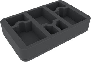 HSMEQO050BO 50 mm Half-Size foam tray with 7 compartments