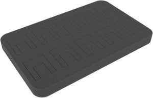 HSMERR020 20 mm Half-Size foam tray with 10 punch-outs