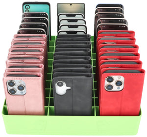 Feldherr Classroom Phone Caddy XL for Schools and Training Centers - 33 slots for large smartphones and flip cases