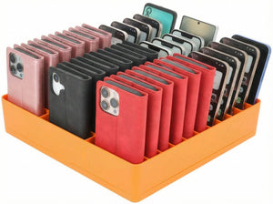 Feldherr Classroom Phone Caddy XL for Schools and Training Centers - 33 slots for large smartphones and flip cases