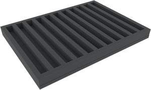 IU030A001 Feldherr foam insert for model railway - Z scale - 11 compartments - for horizontal storage