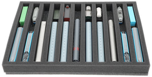 IU040A002 Feldherr foam insert for model railway - N scale - 11 compartments - for upright storage