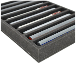 IU050A001 Feldherr foam insert for model railway - TT scale - 9 compartments - for upright storage