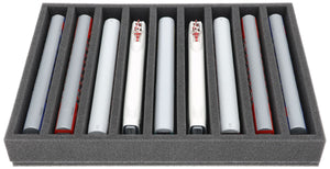 IU050A001 Feldherr foam insert for model railway - TT scale - 9 compartments - for upright storage