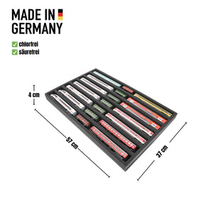 JV040A004 Feldherr foam insert for model railway - TT scale - 7 compartments - for horizontal storage