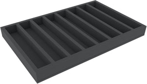 JV050A005 Feldherr foam insert for model railway - H0 scale - 8 compartments - for horizontal storage