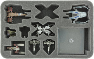 Feldherr MEDIUM case for X-Wing Scum and Villainy, Hound's Tooth and Slave 1