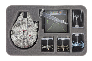 Maletín Feldherr MINI PLUS para X-Wing Millennium Falcon, Star Ships y accesorios